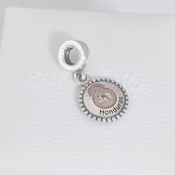 Pandora Honduras Virgin Travel Destination City Dangle Charm Pendant S925 Silver - Picture 5 of 8